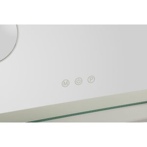 Mauro Ferretti Stolové zrkadlo Hollywood LED biela 55x14x43 cm s trojfarebným LED osvetlením