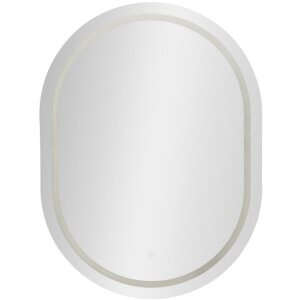 Mauro Ferretti zrkadlo LED SIMPLE Oval 60x80 cm strieborné