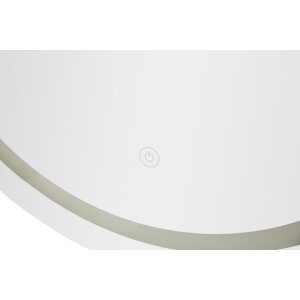Mauro Ferretti zrkadlo LED SIMPLE Oval 60x80 cm strieborné