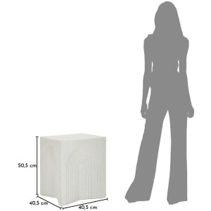 Mauro Ferretti Beistelltisch ARC Creme 40.5x40.5x50.5cm