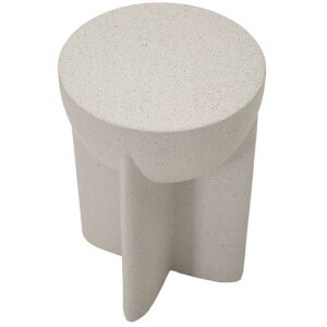 Mauro Ferretti Beistelltisch History Ø33,5x48,5 cm Creme