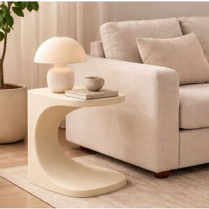 Mauro Ferretti Beistelltisť Ibiza biely 42x42x52 cm z plastu