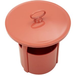 Mauro Ferretti Beistelltisch Iris Rot Ø44x43 cm Kunststoff