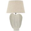 Mauro Ferretti Stolná lampa Ester Ø40x63 cm, ivory, polyrezin, kov, textil