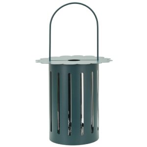 Mauro Ferretti Lampion Saturno Ottanio 24x43 cm kov/sklo