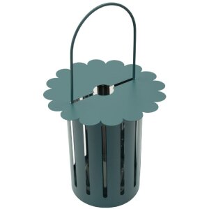 Mauro Ferretti Lampion Saturno Ottanio 24x43 cm kov/sklo