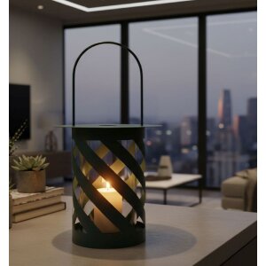 Mauro Ferretti Lampion Saturno Ottanio Twist 23x43 cm