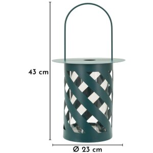 Mauro Ferretti Lampion Saturno Ottanio Twist 23x43 cm