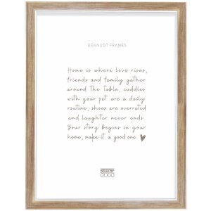 Deknudt S244 fotorámik z polystyrénu v drevenom dizajne s jasným skлом