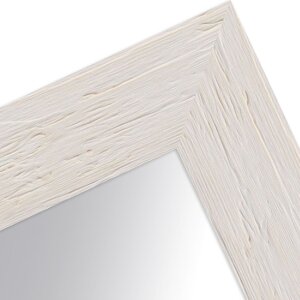 MendeFrames stena zrkadlo H780 plážový štýl – masívne drevené zrkadlo biela alebo dubová