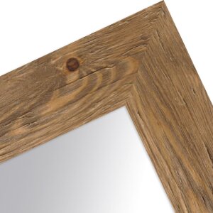 MendeFrames stena zrkadlo H780 plážový štýl – masívne drevené zrkadlo biela alebo dubová