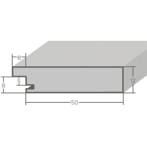 MendeFrames stena zrkadlo H780 plážový štýl – masívne drevené zrkadlo biela alebo dubová