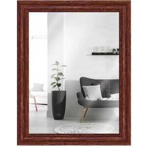 MendeFrames Wandspiegel H740 Shabby-Chic 60x80 cm braun