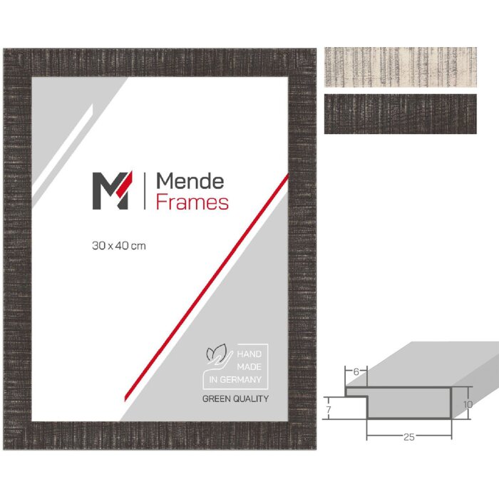 MendeFrames H710 Fotorámik Shabby-Chic z masívneho dreva, hnedom a kremovom, 10x10-50x70 cm