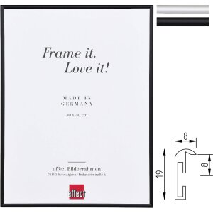 Effect A1 Oheňodolný rámový systém Alu S1 – čierny a strieborný, 13x18–70x100 cm