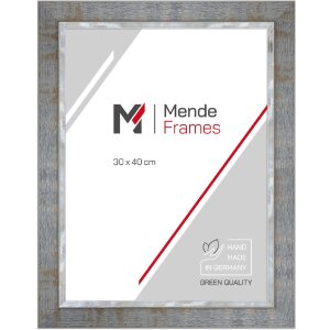 MendeFrames H670 Industrial – štýlový fotorámik s hrubým dreveným profilom 40 mm, sivá/taupe
