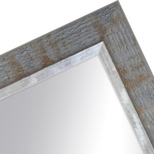 MendeFrames H670 Zrkadlo na stenu Industriálne taupe sivá masívne drevo 20x20-70x100cm