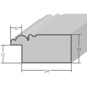 MendeFrames H660 Shabby-Chic Bilderrahmen Massivholz in 4 Farben & vielen Größen