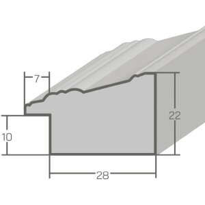 MendeFrames fotorámik H650 barok 20x30 cm strieborný-hnedý s umelým sklom