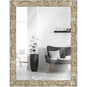 MendeFrames Wandspiegel H650 Barock 20x25 cm silber-hell