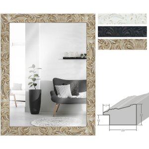 MendeFrames H650 Barock-Bilderrahmen Massivholz alle Farben und Größen