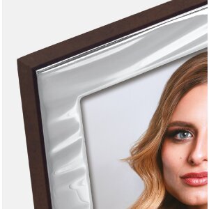 ZEP Grosseto – strieborný fotorámik s dreveným rámom 10x15 cm / 13x18 cm