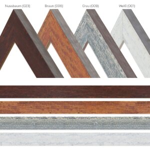 MendeFrames H610 Vintage-Bilderrahmen Massivholz in 4 Farben & allen Größen