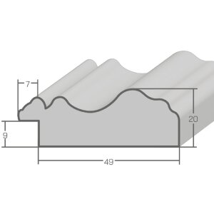 MendeFrames H550 Antik Bilderrahmen Massivholz Farbe Größe Glasart wählbar