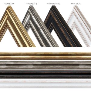 MendeFrames H550 Antik Bilderrahmen Massivholz Farbe Größe Glasart wählbar