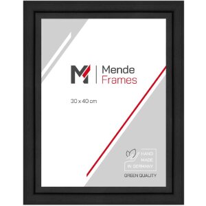 MendeFrames H540 Modern Massivholz Bilderrahmen weiß/schwarz 20x20-70x100 cm