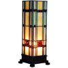 Farebná Tiffanyho stojacia lampa zo skla 12,5x35 cm
