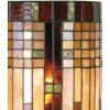 LumiLamp 5LL-9112 Nástenné svietidlo Tiffany 20x11x36 cm Béžová Hnedé sklo polkruh