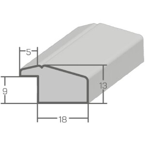 MendeFrames Fotorámik H490 Dub 13x13 cm Číre sklo Moderný