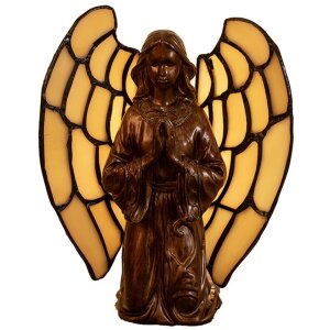 LumiLamp 5LL-9246 Tiffany stolová lampa Angel...