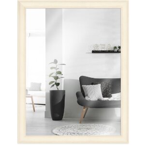 MendeFrames nástenné zrkadlo H470 Landhaus biele (všetky veľkosti)