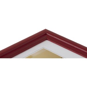Henzo Artos drevený rám na obrazy 10x15 cm červený Vysokokvalitný drevený rám s čírym sklom