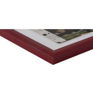 Henzo Artos drevený rám na obrazy 10x15 cm červený Vysokokvalitný drevený rám s čírym sklom