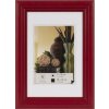 Henzo Artos drevený rám na obrazy 10x15 cm červený Vysokokvalitný drevený rám s čírym sklom