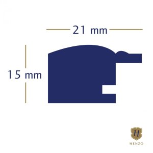 Drevený rám Henzo Artos 21x30 cm strieborný rám na dokumenty DIN A4