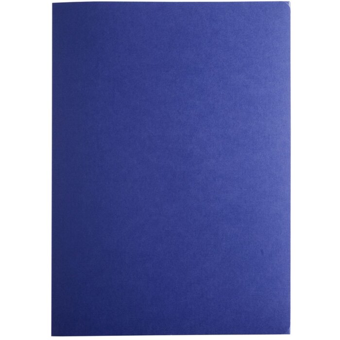 3-teilige Bewerbungsmappe 2 Klemmschienen blau