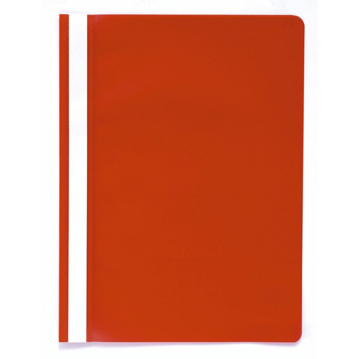 Exacompta 449203B Sichthefter A4 Rot mit Beschriftungsstreifen Polypropylen