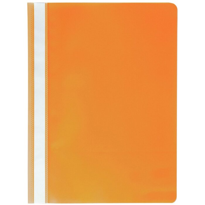 Exacompta 449209B Sichthefter A4 orange Polypropylen mit Beschriftungsstreifen