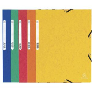 Exacompta 55300E Sammelmappe Gummizug 3 Klappen A4 Manila...