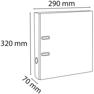 Zakladač A4 Premium 70 mm malinový