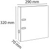 Zakladač A4 Premium 70 mm malinový