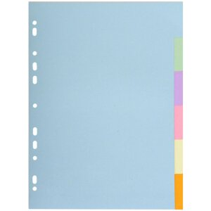 Register A4 recyklovaný kartón 6 kusov