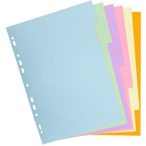 Register A4 recyklovaný kartón 6 kusov