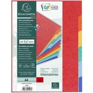 Exacompta 1406E Nature Future Register DIN A4 mit 6 Taben...