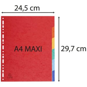 Exacompta Register Nature Future DIN A4 6 Taben Überbreite Manila-Karton