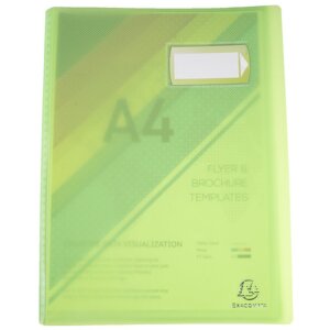 Exacompta Sichtmappe 20 Hüllen Crystal Colours DIN A4